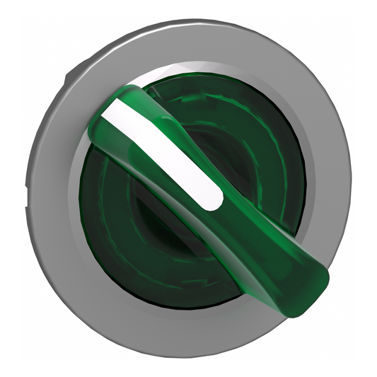 Schneider Electric-ZB4FK1233-Harmony XB4 - tête bouton à manette lumineux - flush - 2 pos fix - vert