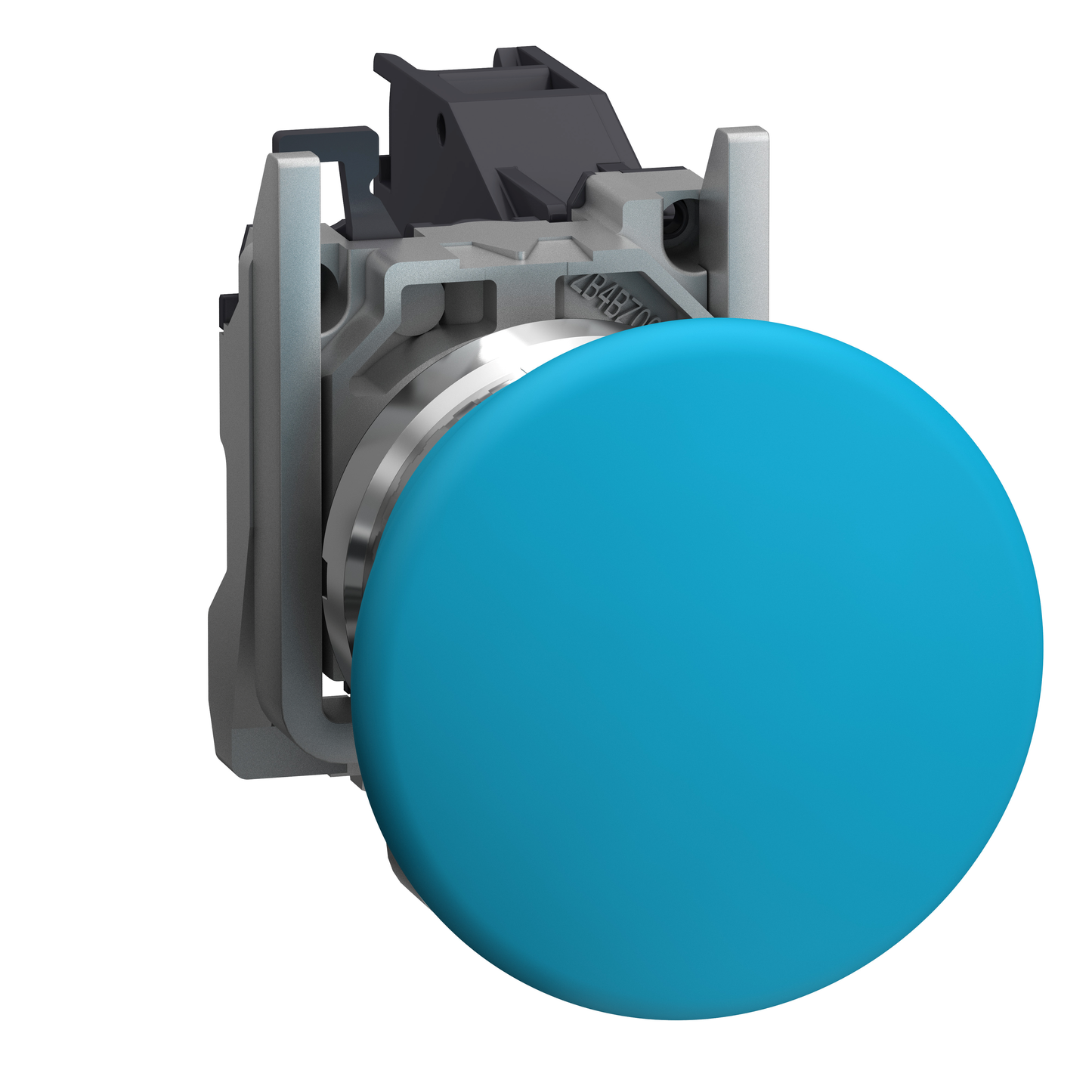 Schneider Electric-XB4BC61GEX-Harmony XB4 - bouton poussoir impuls Atx gaz - coup poing Ø40 - bleu - 1F - vis