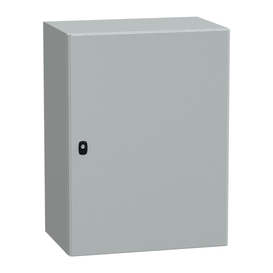 Schneider Electric-NSYS3D8640P-PanelSeT S3D - Enveloppe acier - H800xL600xP400 - châssis plein