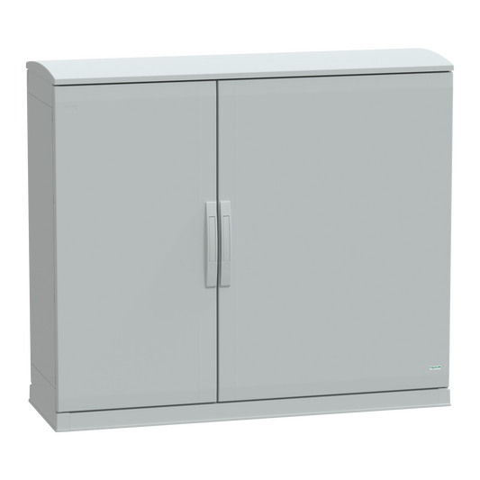 Schneider Electric-NSYPLAZT10124G-Thalassa - Armoire polyester socle + toit 1000x1250x420- IP44 Ral 7035