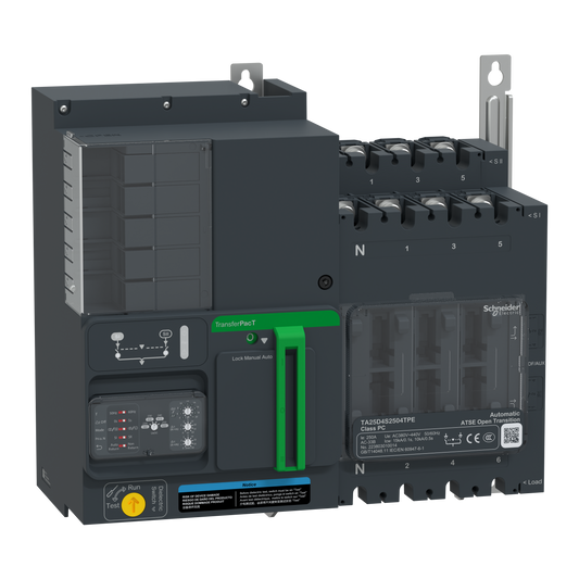 Schneider Electric-TA25D4S2004TPE-TransferPacT TA250 - inverseur de sources - commutateurs - 200A - 4P - 400Vca