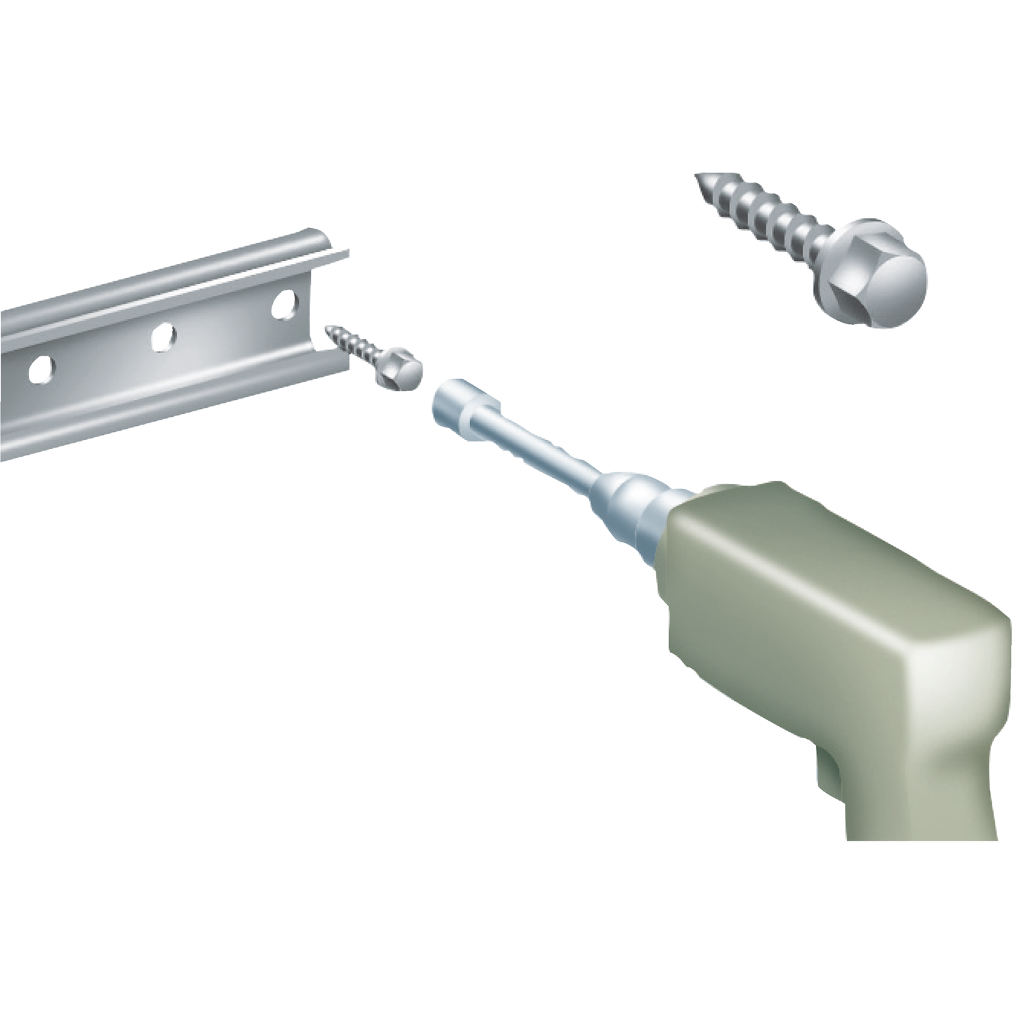 Schneider Electric-NSYS13M5HS-PanelSeT - Thalassa - vis autotaraudeuse - tête hexagonale - 4,8x13mm