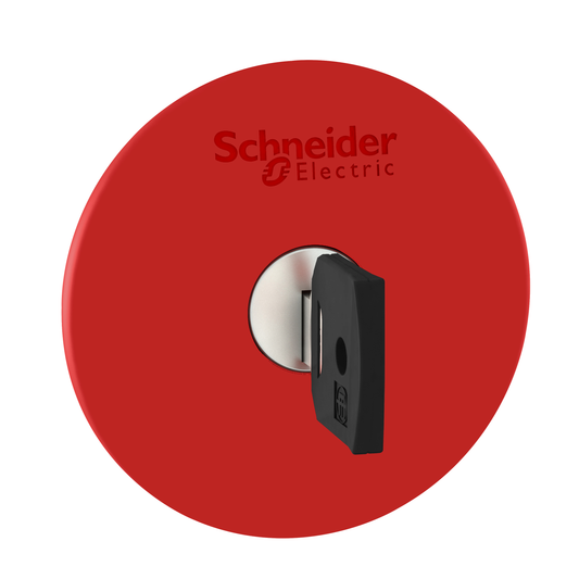 Schneider Electric-ZB4BS964-Harmony XB4 - tête bouton arrêt urgence - Ø60 - à clé 455 - rouge