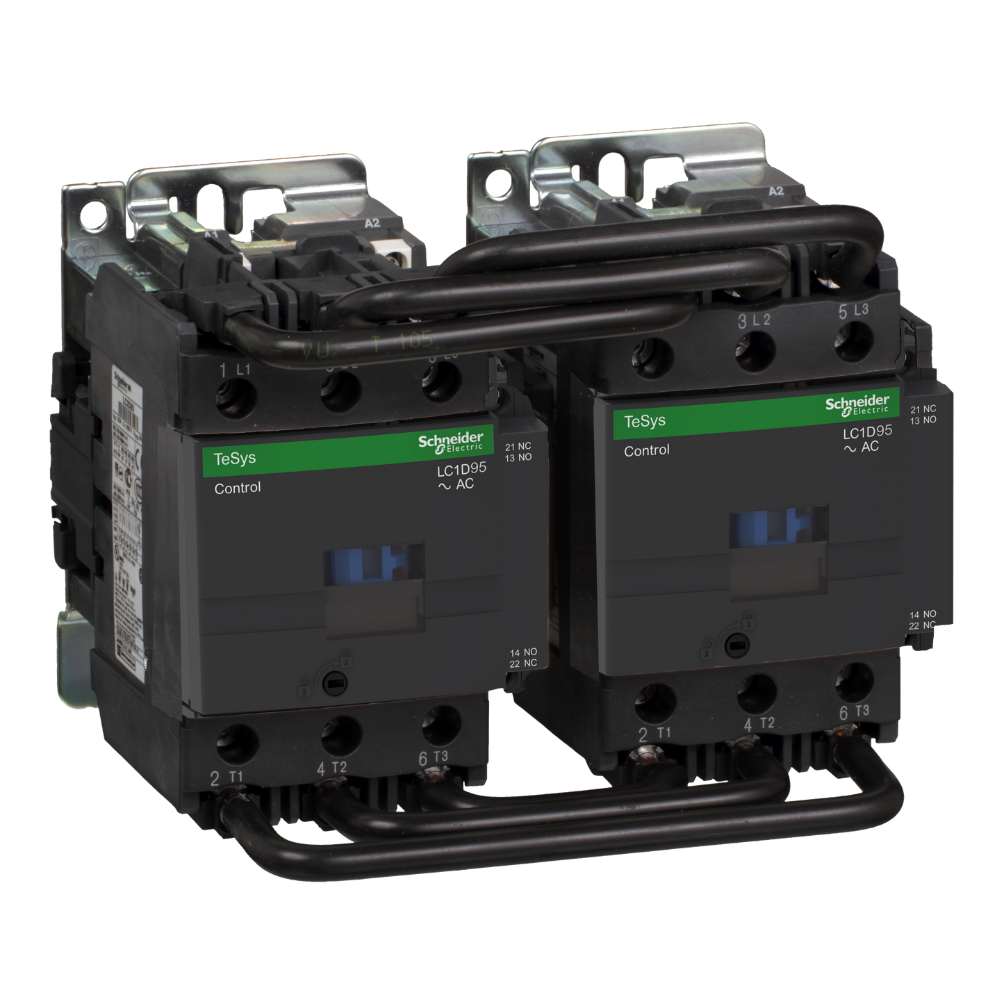 Schneider Electric-LC2D95E7-TeSys LC2D - contacteur inverseur - 3P - AC-3 440V - 95A - bobine 48Vca