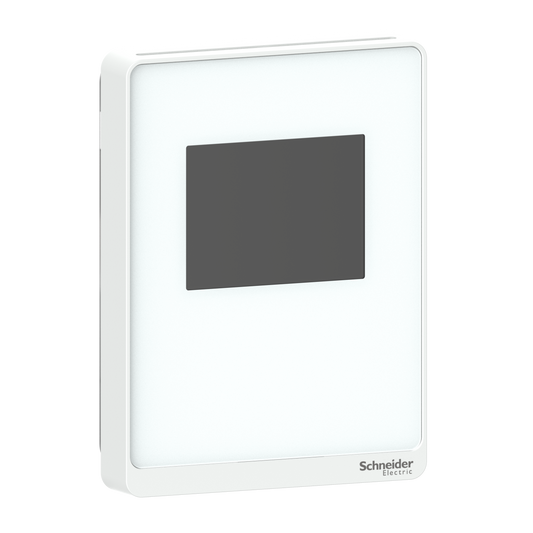 Schneider Electric-SLPWTCVP2-SpaceLogic - Sonde d'ambiance SLP - Ecran couleur - PM/CO2/COV/Hr/T - Optm blanc
