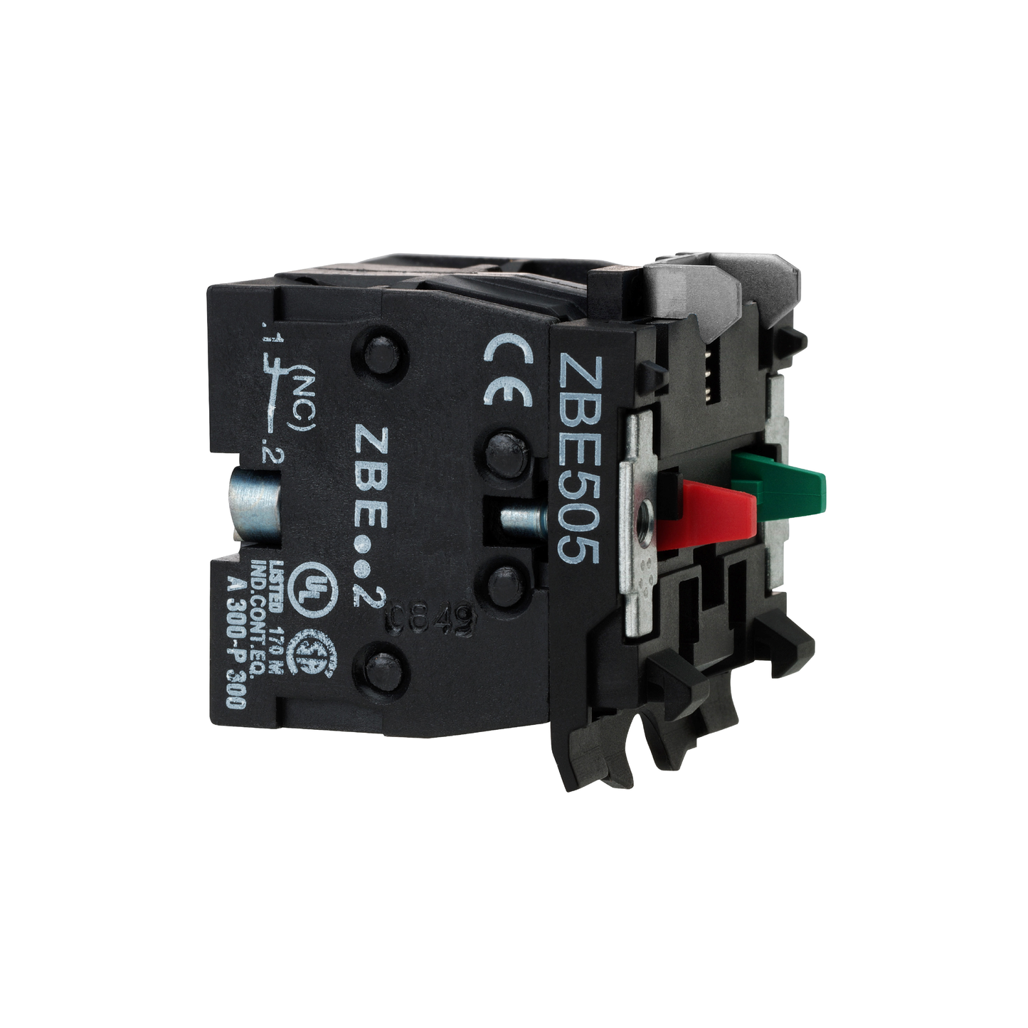 Schneider Electric-ZBE505-Harmony - bloc contact - 1O+1F - forte charge - raccordement vis-étrier