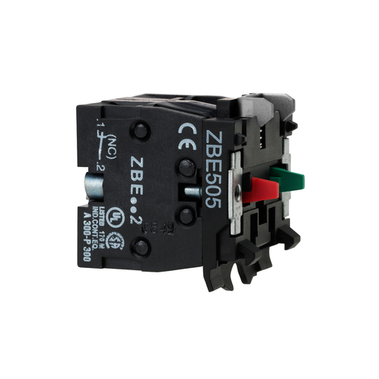 Schneider Electric-ZBE505-Harmony - bloc contact - 1O+1F - forte charge - raccordement vis-étrier