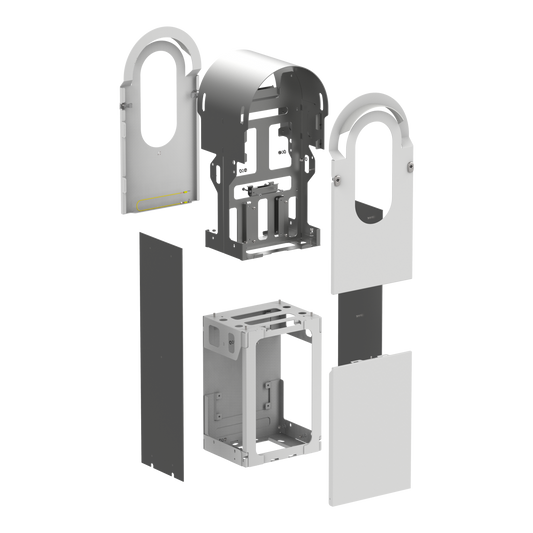 Schneider Electric-EVA1RFKS2-EVlink Pro AC - Kit metallique pour borne sur pied 2 points de charge