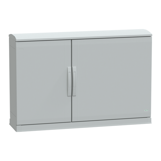 Schneider Electric-NSYPLAZT7123G-Thalassa - Armoire polyester socle + toit 750x1250x320 - IP44 Ral 7035