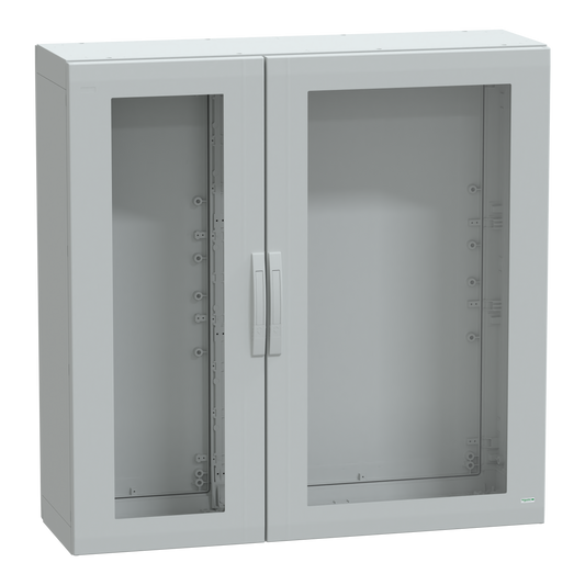 Schneider Electric-NSYPLA12124TG-Thalassa - Armoire polyester 1250x1250x420 - IP65 - vitrée Ral 7035