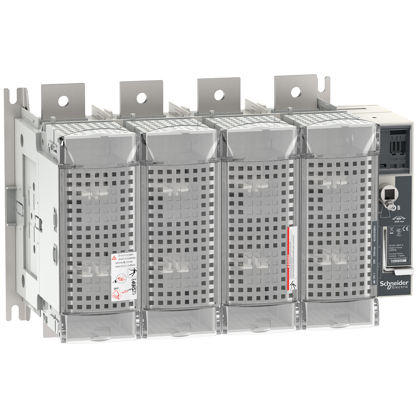 Schneider Electric-LV481454-FuPact GS - interrupteur sectionneur fusible - 630A - 4P - DIN 3 - F&R CTRL