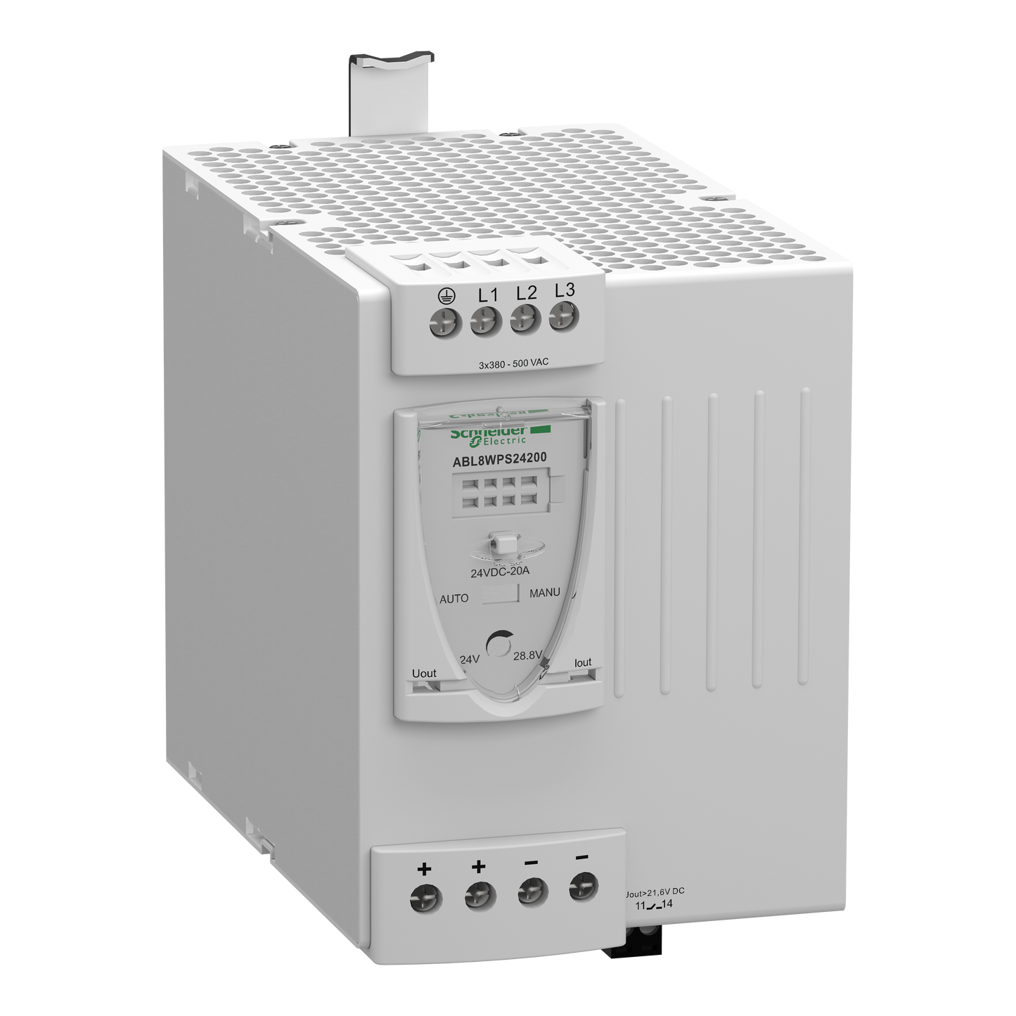 Schneider Electric-ABL8WPS24200-Phaseo ABL8 - alimentation à découpage - 20A - 380 à 500V triphasé - 24Vcc