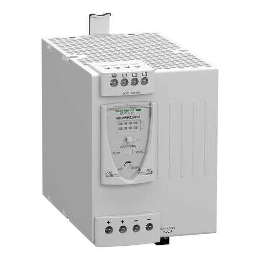 Schneider Electric-ABL8WPS24200-Phaseo ABL8 - alimentation à découpage - 20A - 380 à 500V triphasé - 24Vcc
