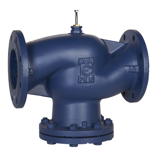 Schneider Electric-VG221F-150C-Vanne 2 voies fonte à bride PN16 DN150 Kv300 à cage équilibrée