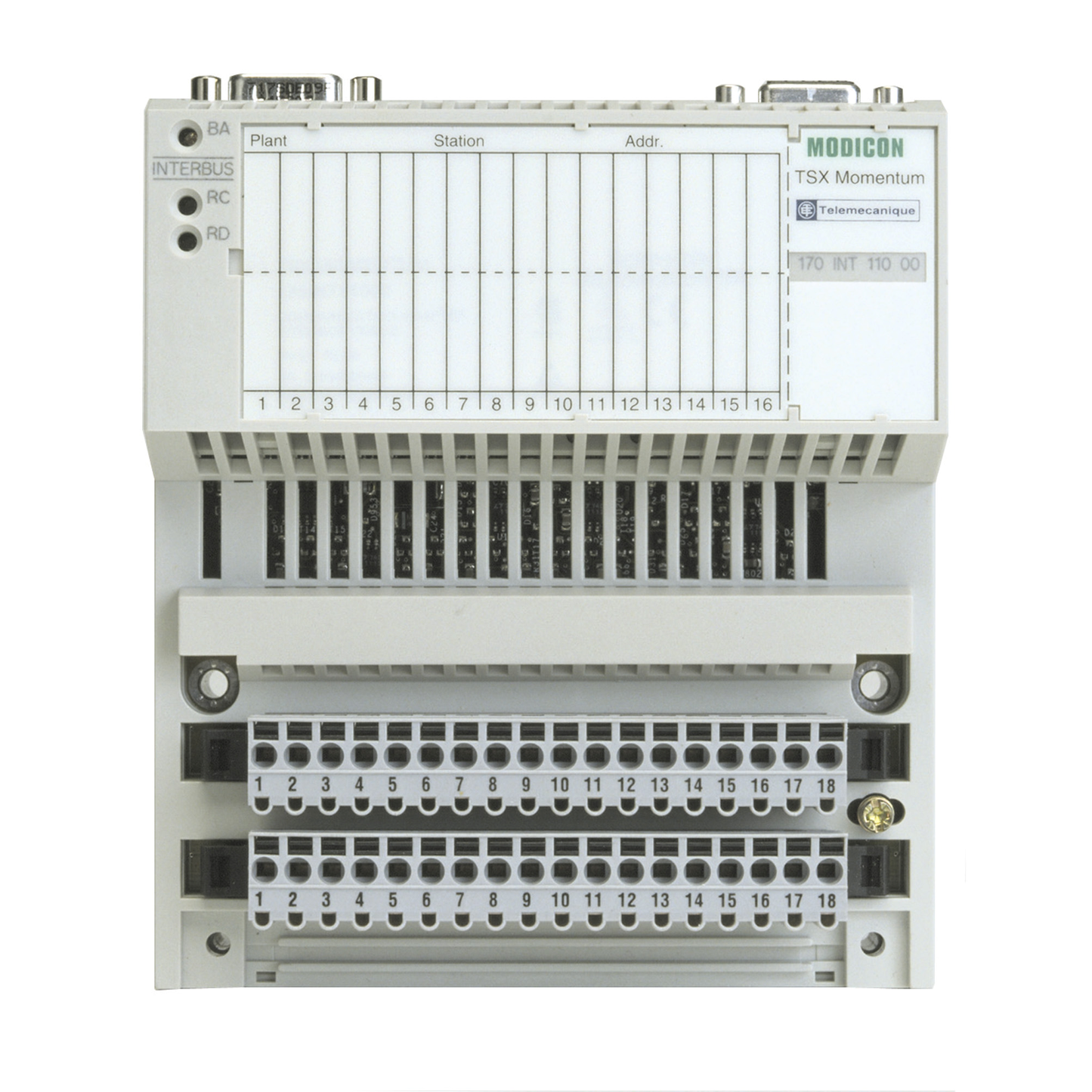 Schneider Electric-170INT11000-Modicon Momentum - adaptateur comm. Génération Interbus SUPI 2 - paire torsadée