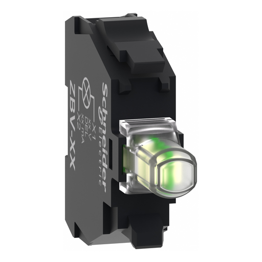 Schneider Electric-ZBVGM1T-WHITE LIGHT BLOCK 110?240V H. PROT. LED