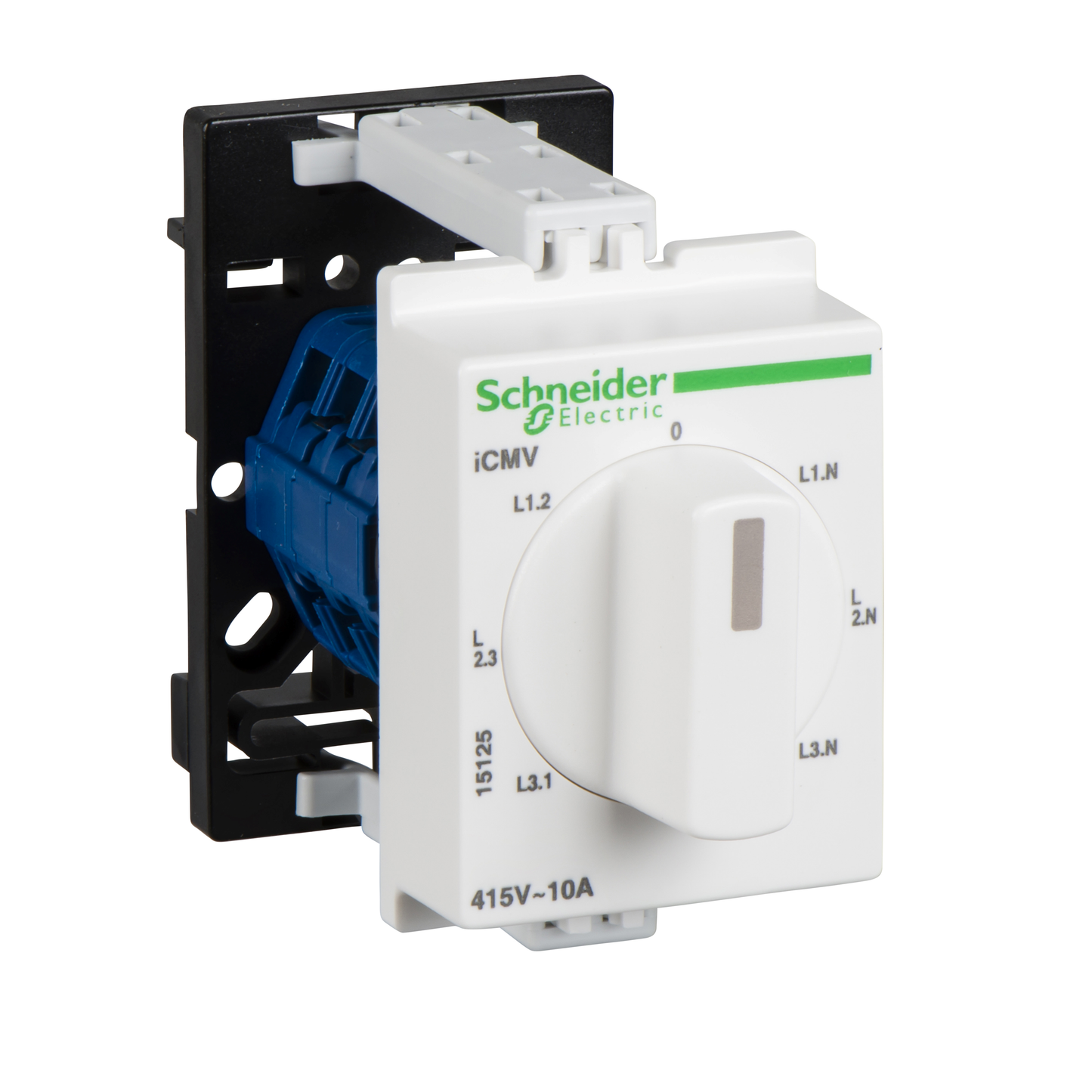 Schneider Electric-15125-PowerLogic - Commutateur de voltmètre 7 positions - modulaire - 415V