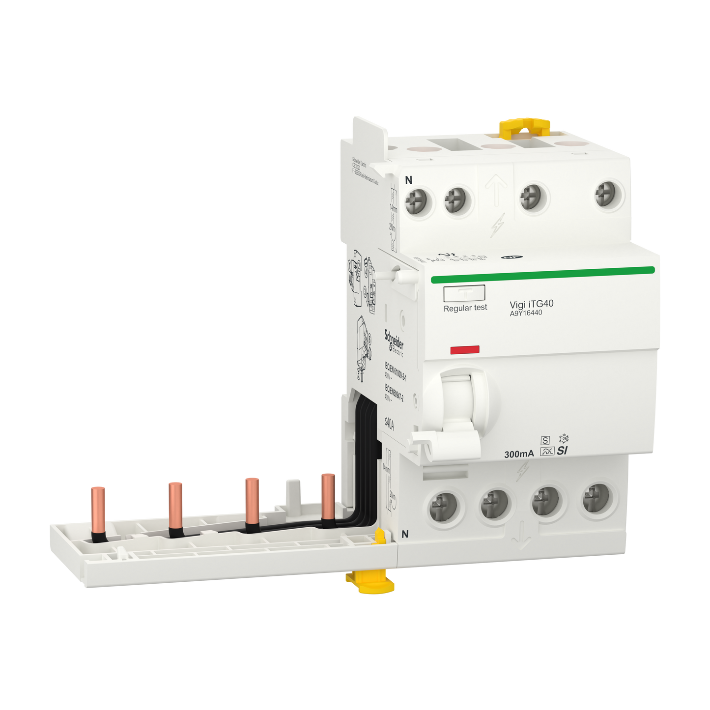 Schneider Electric-A9Y16440-Acti9 iTG40 - Bloc dif. Vigi Tête de groupe - 4P - 40A - 300mA - Sélect A-SI