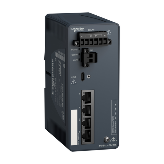Schneider Electric-MCSESM043F23F0-Modicon Switch administré - 4 ports cuivre