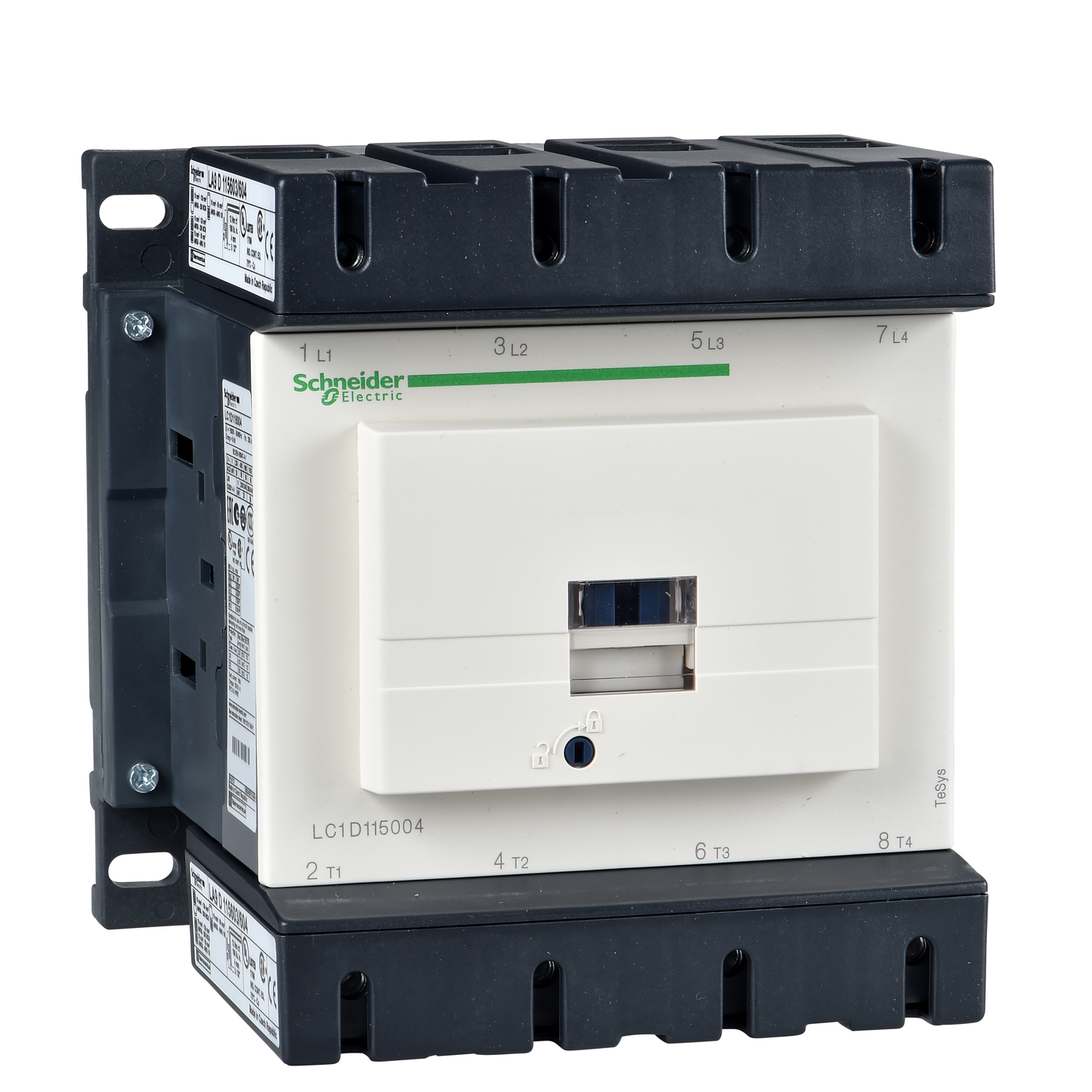 Schneider Electric-LC1D115004P7-TeSys LC1D - contacteur - 4P - AC-1 440V - 200A - bobine 230Vca