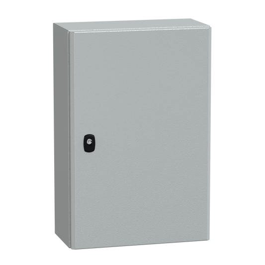 Schneider Electric-NSYS3D6420P-PanelSeT S3D - Enveloppe acier - H600xL400xP200 - châssis plein