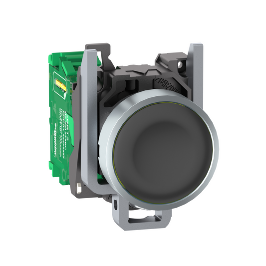 Schneider Electric-ZB4RTA2-Harmony émetteur sans pile & sans fil - tête métal - Ø22 mm - capsule noire