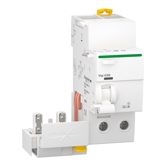 Schneider Electric-A9Q31240-Acti9 Vigi iC60 - Bloc diff. 230Vca (Ph/N) - 2P - 40A - 30mA - Type A-SI