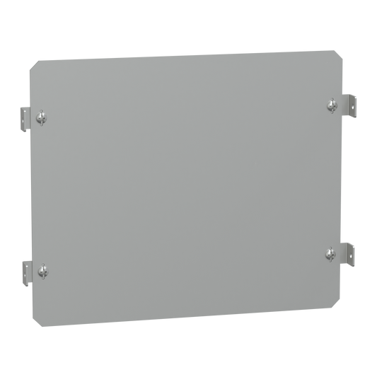 Schneider Electric-NSYPMP5002DLP-PanelSeT - Thalassa - châssis plein - acier galva. - 2 rangées pr armoire 750mm