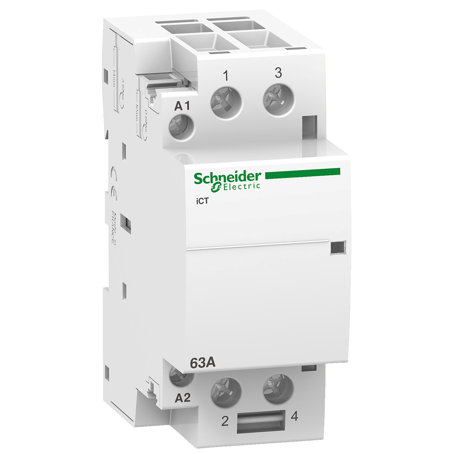 Schneider Electric-A9C20862-Acti9 iCT - Contacteur auxiliarisable - 2P - 63A - 2NO - 220/240Vca - 50Hz