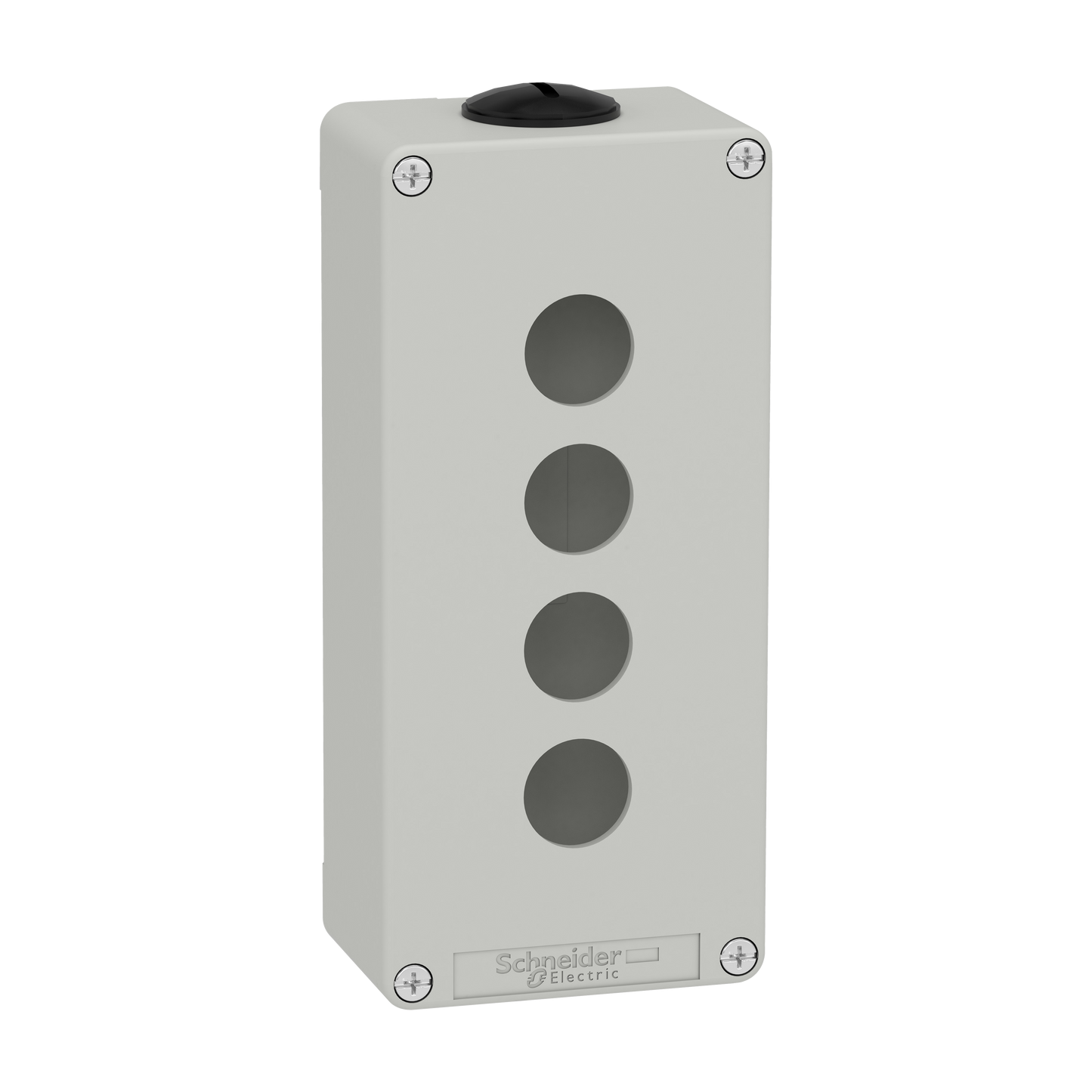 Schneider Electric-XAPD3204-Boite métal vide grise - M25 x2 - 4 trous 22 mm - 80x175x51,5 mm