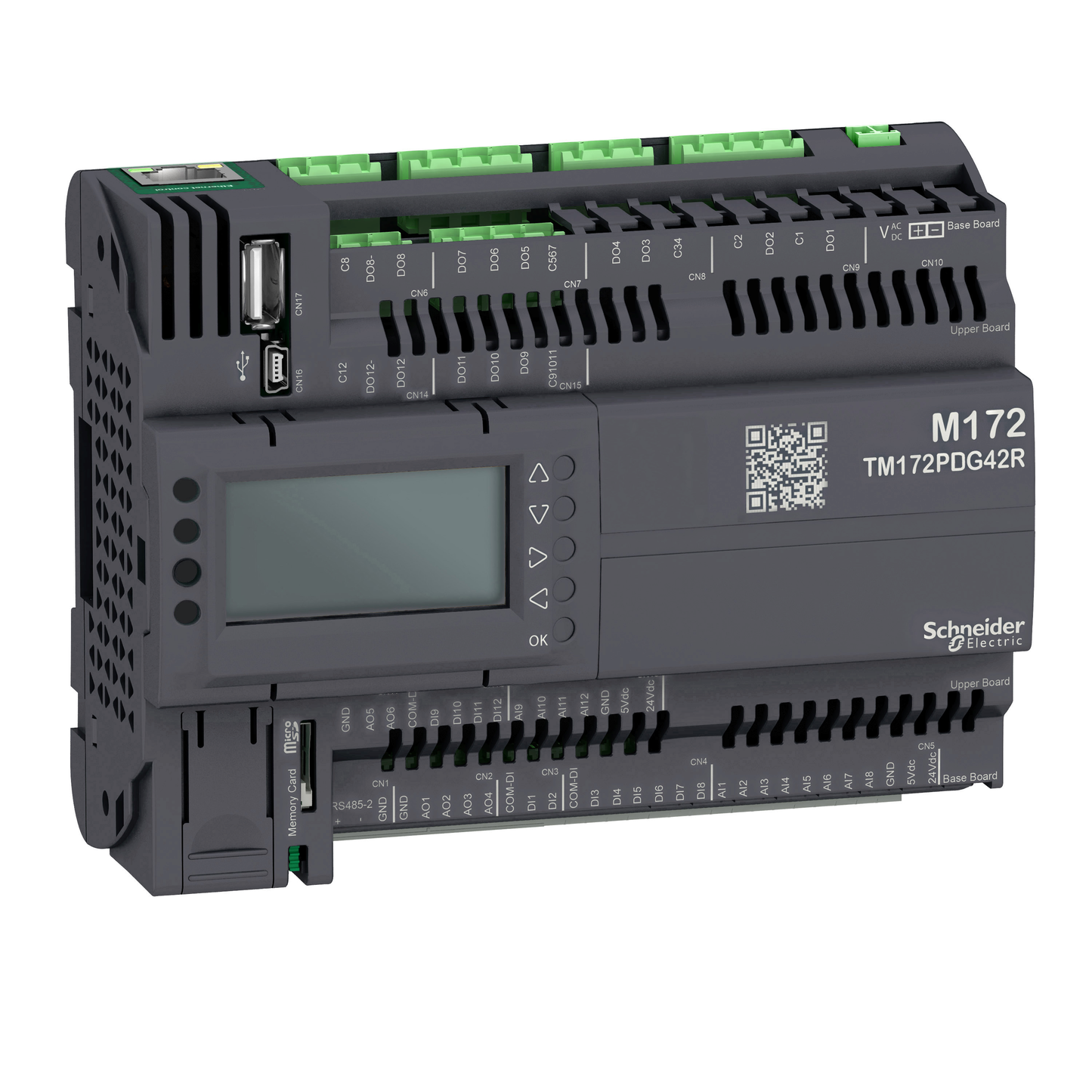 Schneider Electric-TM172PDG42R-Modicon M171 - M172 - contrôleur programmable - 42 entrées/sorties - affichage