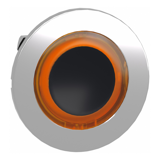 Schneider Electric-ZB4FW953-Harmony XB4 - tête bouton poussoir lum DEL - flush - anneau - orange