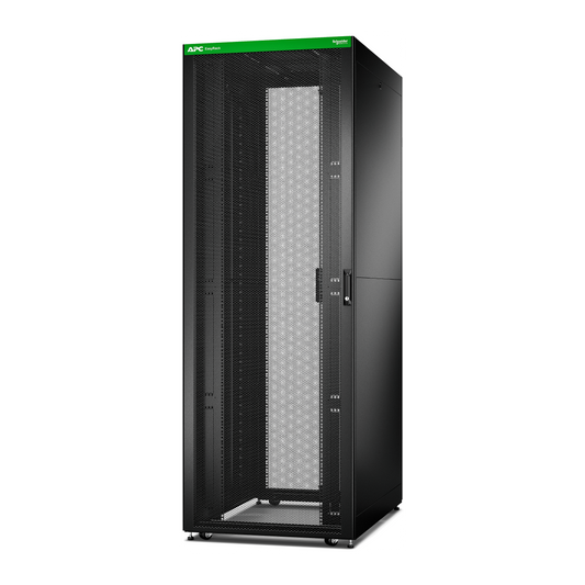 APC-ER8822-Baie EasyRack 800mm/48U/1200mm avec toit, panneau latéral, roulettes, noir