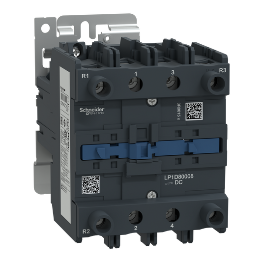 Schneider Electric-LP1D80008BD-TeSys LP1D - contacteur - 4P 2F+2O - AC1 440V - 125A -bobine 24Vcc - CC standard