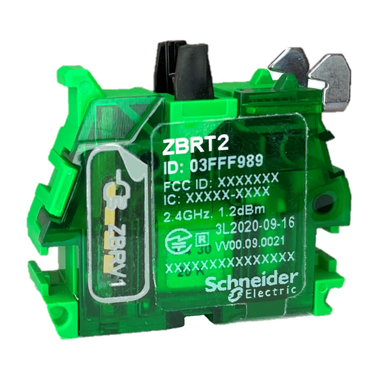 Schneider Electric-ZBRT2-Harmony - émetteur sans fil sans pile - à double action - pour XB5R