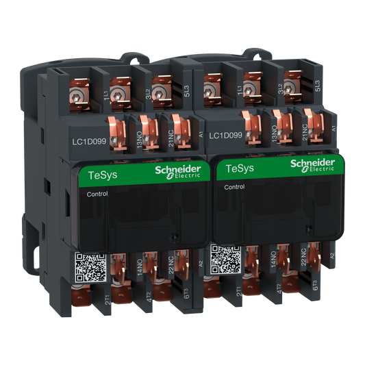 Schneider Electric-LC2D099B7-TeSys LC2D - contacteur inverseur - 3P - AC-3 440V - 9A - bobine 24Vca