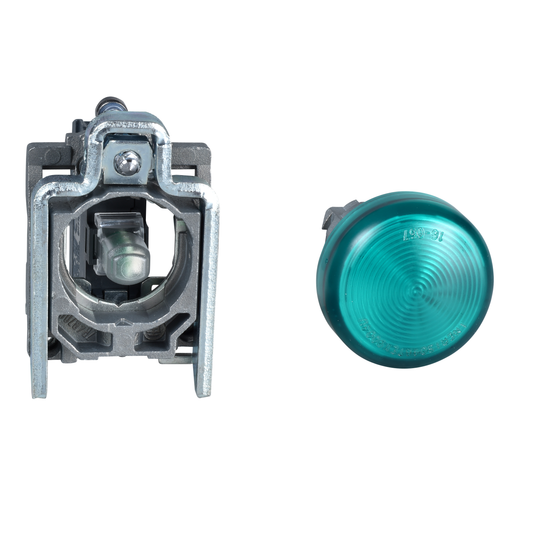 Schneider Electric-XB4BVB3EX-Harmony XB4 - voyant lumineux DEL Atx - Ø22 - vert - 24V - vis étrier