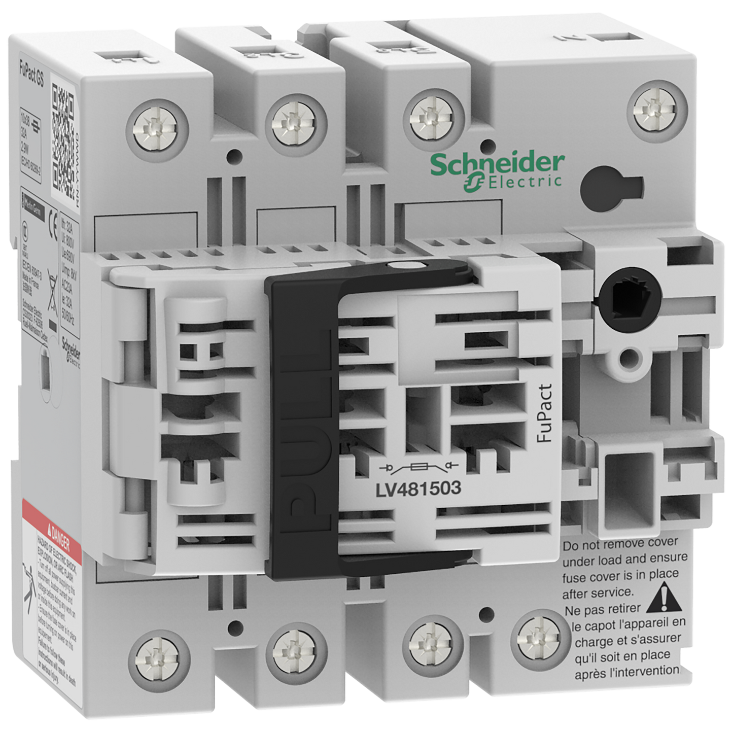 Schneider Electric-LV481503-FuPact GS - interrupteur sectionneur fusible - 32A - 3P - NFC 10*38 - F CTRL