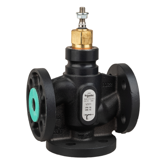 Schneider Electric-7311121000-Vanne 3 voies acier à bride PN16 DN15 Kv2,5