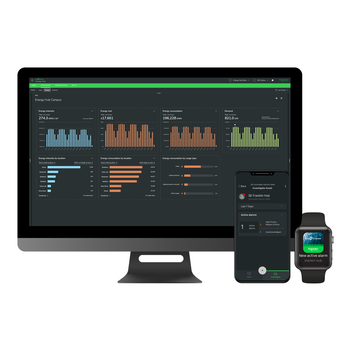 Schneider Electric-PSWEOAPIOLT36A-Energy Hub API Add-On - Accès aux données en plus de EEH - 3 ans - 1 compteur