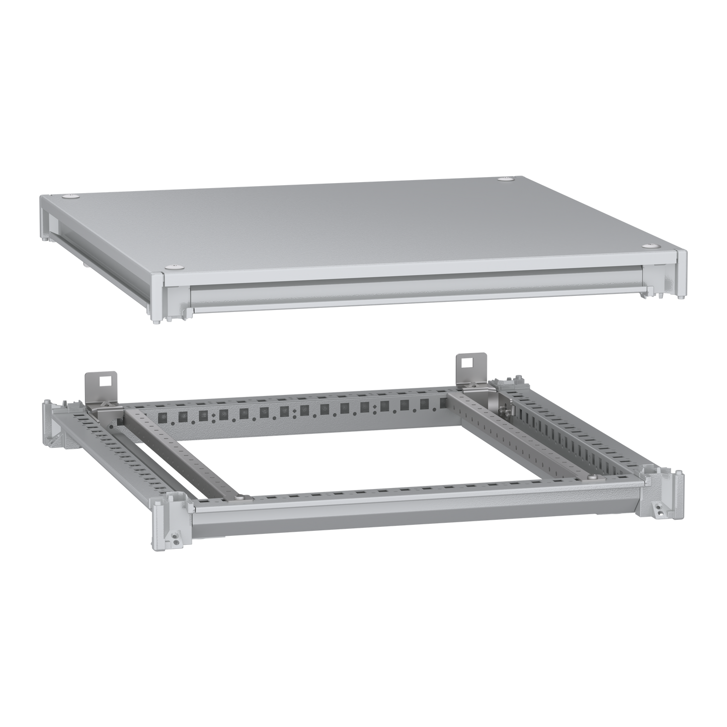 Schneider Electric-NSYSFNC66-PanelSeT SFN Kit - cadre supérieur et inférieur - 600x600 mm (Hxl)