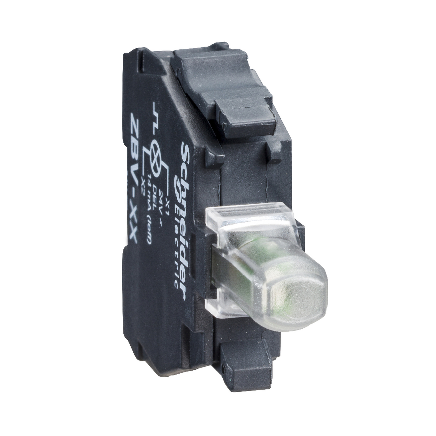 Schneider Electric-ZBV18M1-Harmony - bloc lum clignot XB4-XB5 - 230/240VAC - LED Universelle - vis étrier