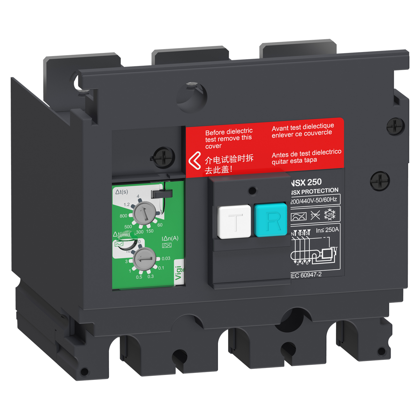 Schneider Electric-LV429492-ComPacT VigiPacT NSX - bloc vigi - 3P - seuil 0,03 à 30A - 200/440Vca pr NSX250