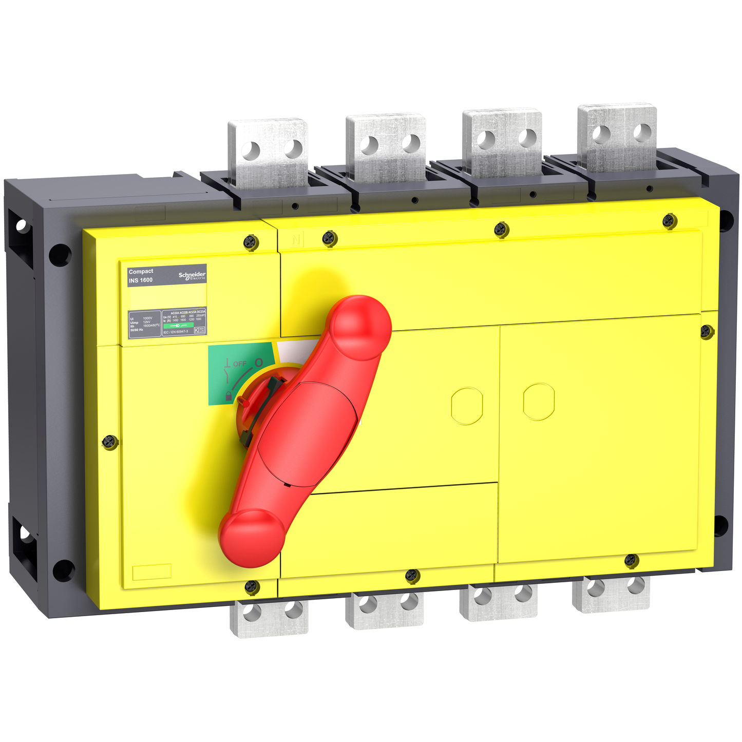 Schneider Electric-31345-ComPact INS - InterPact - interrupteur sectionneur INS800 - 800A - 4P - jaune