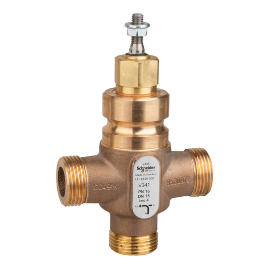 Schneider Electric-7314129000-Vanne 3 voies bronze filetée PN16 DN15 Kv4