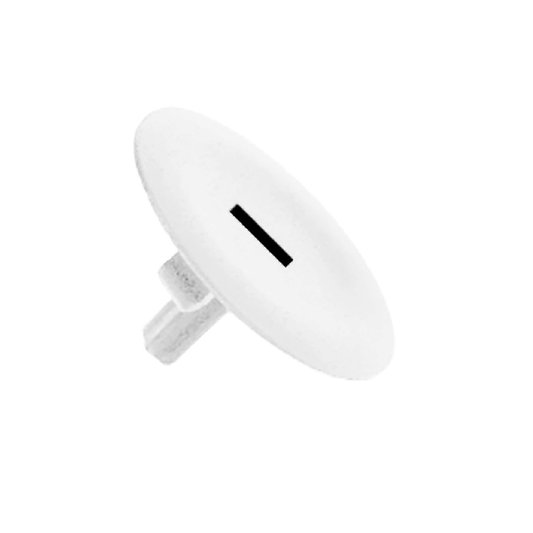 Schneider Electric-ZBA131-Harmony cabochon lisse I - blanc pour poussoir rond Ø22