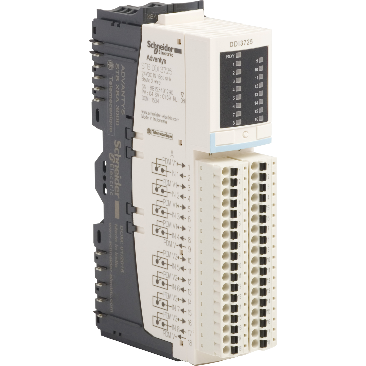 Schneider Electric-STBDDI3725KC-Advantys STB - kit d'entrées numériques de base - 24Vcc - 16 E