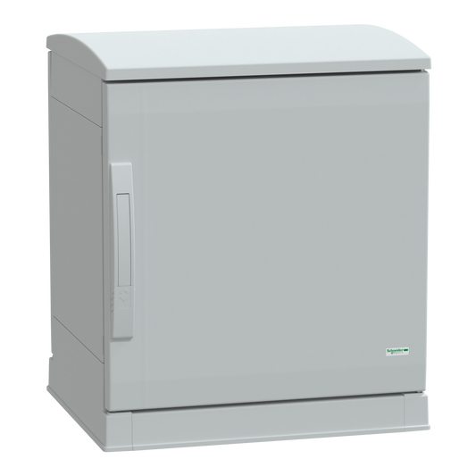 Schneider Electric-NSYPLAZT554G-Thalassa - Armoire polyester socle + toit 500x500x420 - IP44 Ral 7035