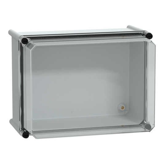 Schneider Electric-NSYPLS2736AG-Thalassa PLS - Boite avec couvercle transparent 27x36x23 Ral 7035