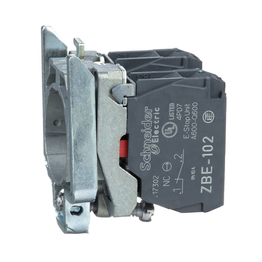 Schneider Electric-ZB4BZ104-Harmony XB4 - corps de bouton - 2O - raccordement connecteur
